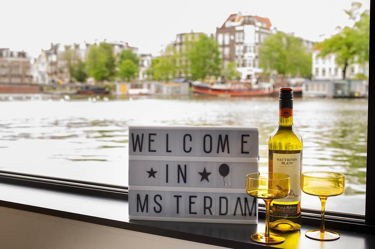 Houseboat Amsterdam - Room With A View Exterior photo