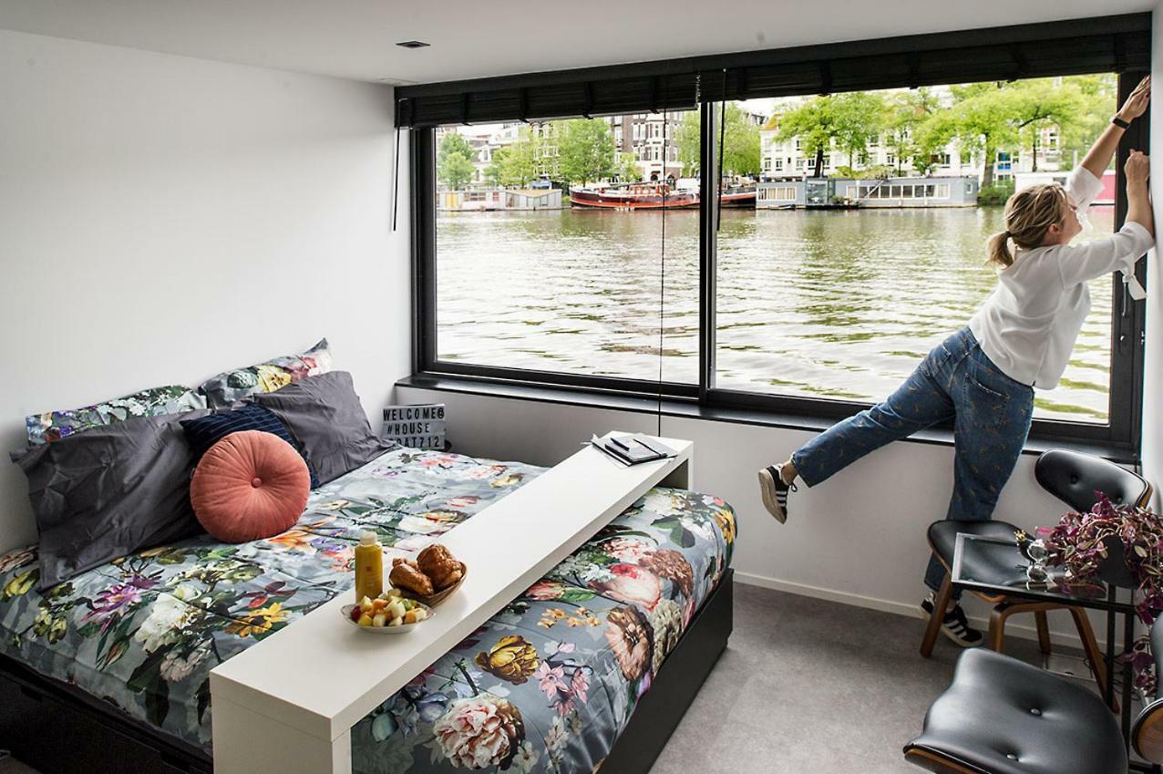 Houseboat Amsterdam - Room With A View Exterior photo